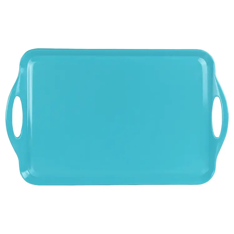 18.75x11.25" Turquoise Melamine Tray