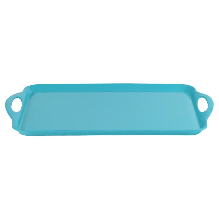 18.75x11.25" Turquoise Melamine Tray