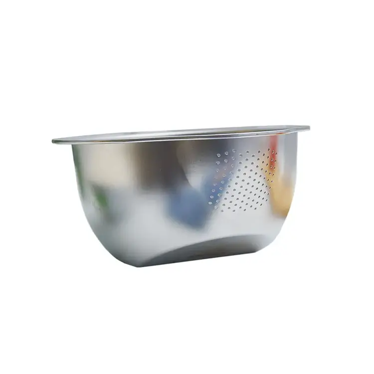 Stainless Steel Grain Washing Bowl & Colander