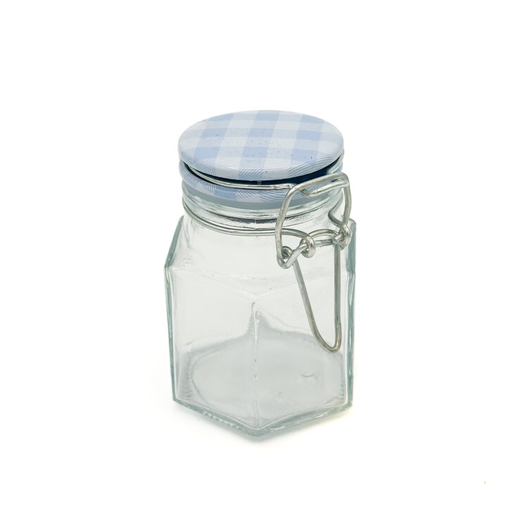 3.4oz Gingham Swing Top Jar
