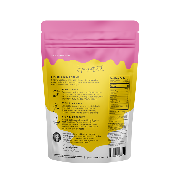 Supernatural Pink Plant-Based Melting Wafers