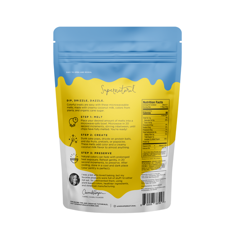 Supernatural Blue Plant-Based Melting Wafers