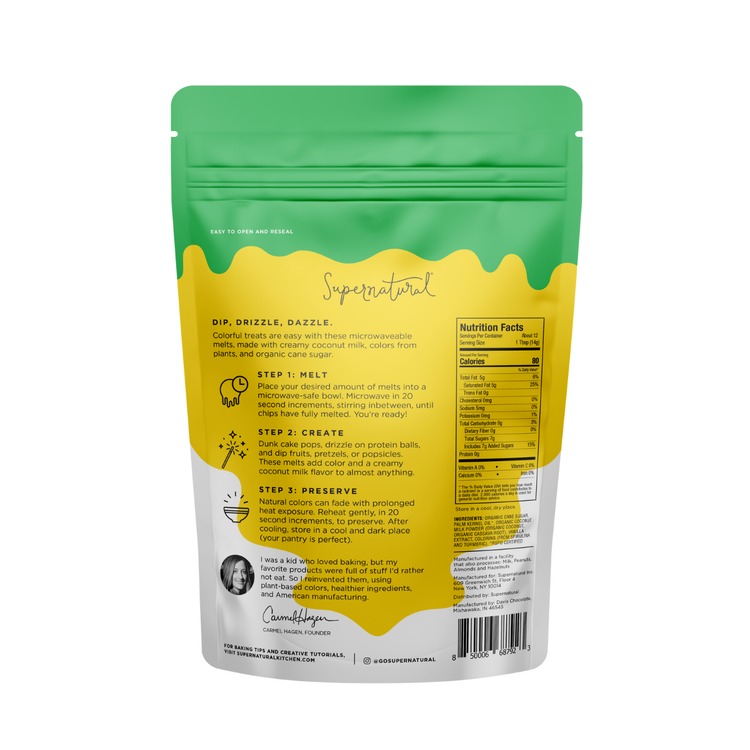 Supernatural Green Plant-Based Melting Wafers