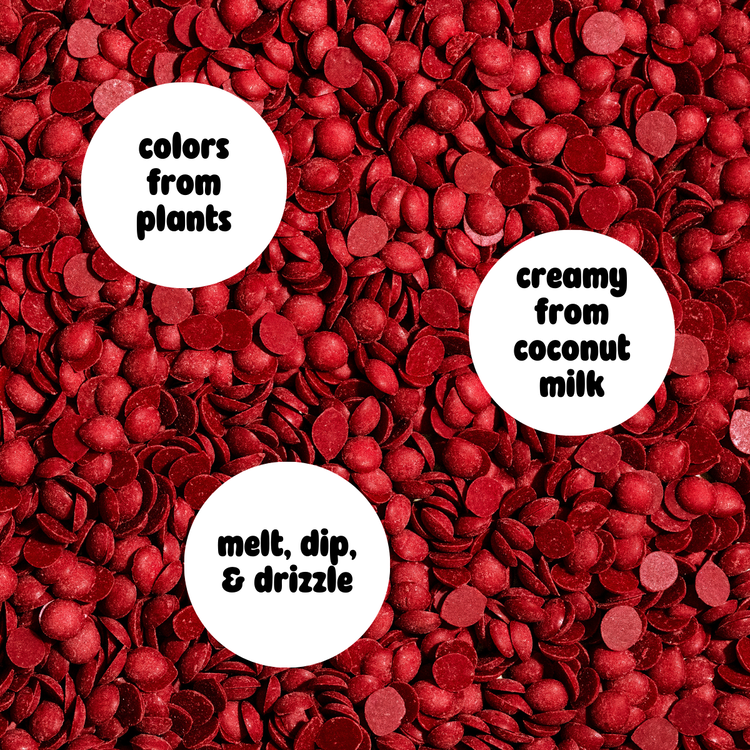 Supernatural Red Plant-Based Melting Wafers