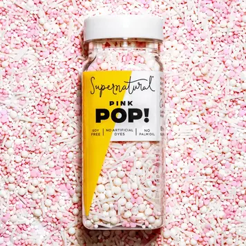 Supernatural Pink Dye-Free Nonpareils