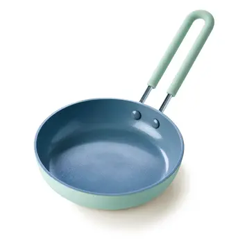 5" Light Blue Ceramic Mini Frying Pan