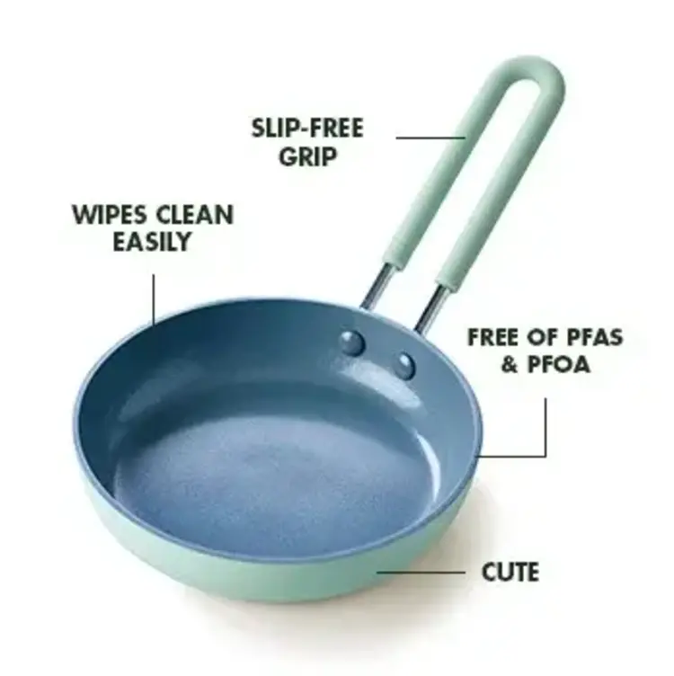 Green Pan 5" Light Blue Ceramic Mini Frying Pan