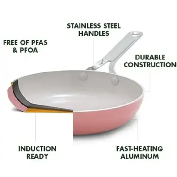 Green Pan 8" Coral Ceramic Frying Pan