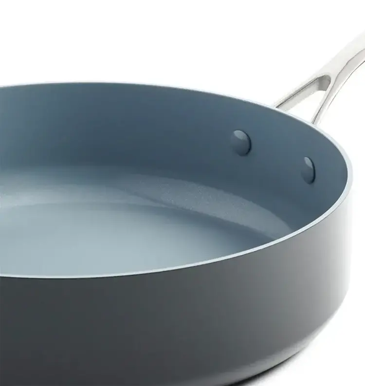 Green Pan 4.5 quart Sauté Pan with Helper Handle and Lid