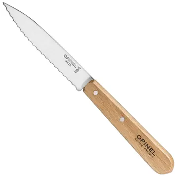 Opinel Beechwood Serrated Paring Knife