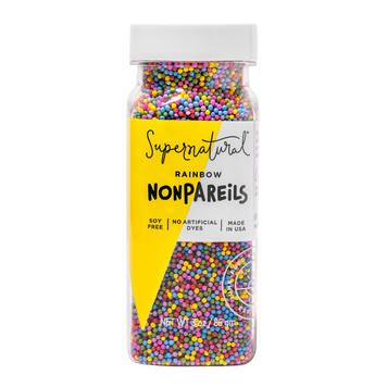 Supernatural 3oz Dye-Free Rainbow Nonpareils