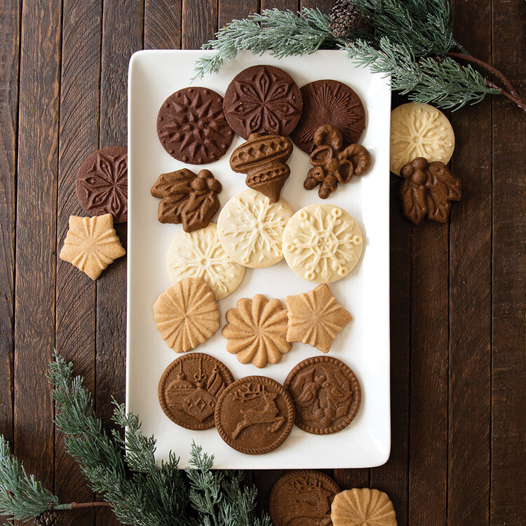 Nordic Ware Snowflake Cookie Stamps, set of 3