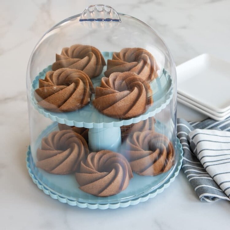 Nordic Ware 2 Tiered Dessert Stand & Dome