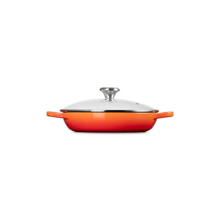 Le Creuset Le Creuset 2.25 quart Flame Braiser with Glass Lid