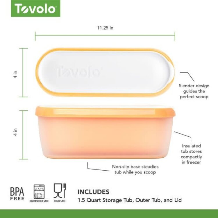 Tovolo 1.5 quart Sunburst Ice Cream Tub
