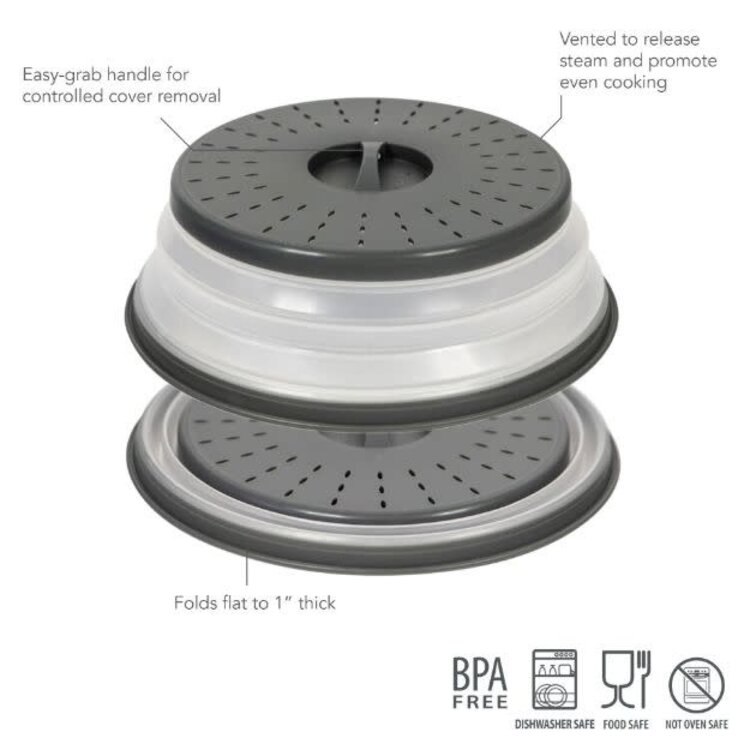 Tovolo Collapsible Charcoal Microwave Cover