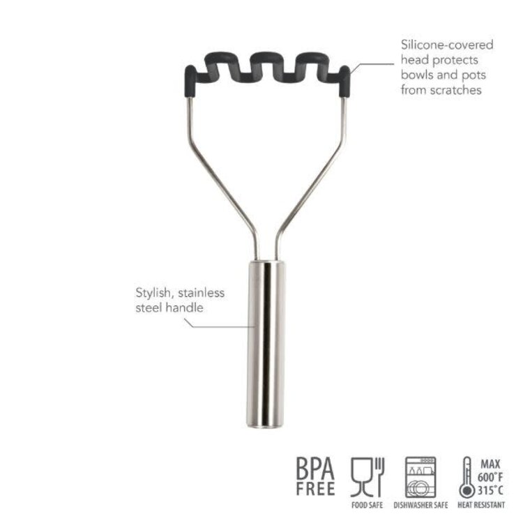 Tovolo Charcoal Silicone Potato Masher