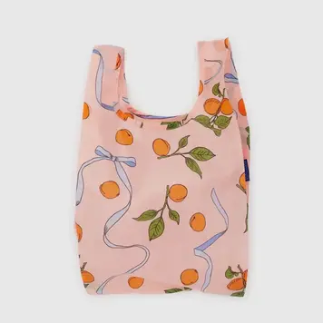 Baggu Apricots & Ribbons Baby Baggu Small Reusable Tote Bag
