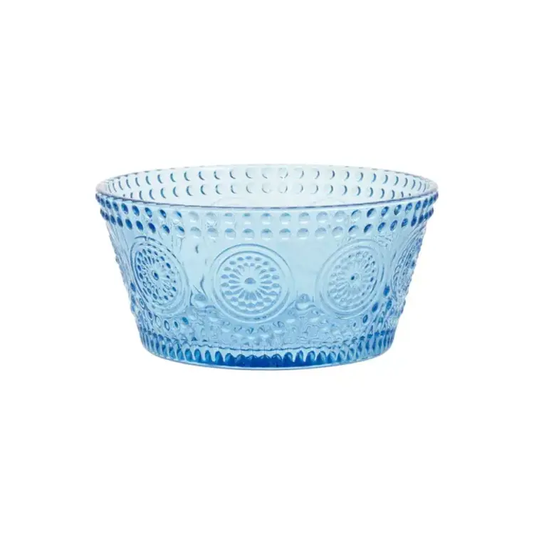 12oz Blue Glass Dessert Bowl