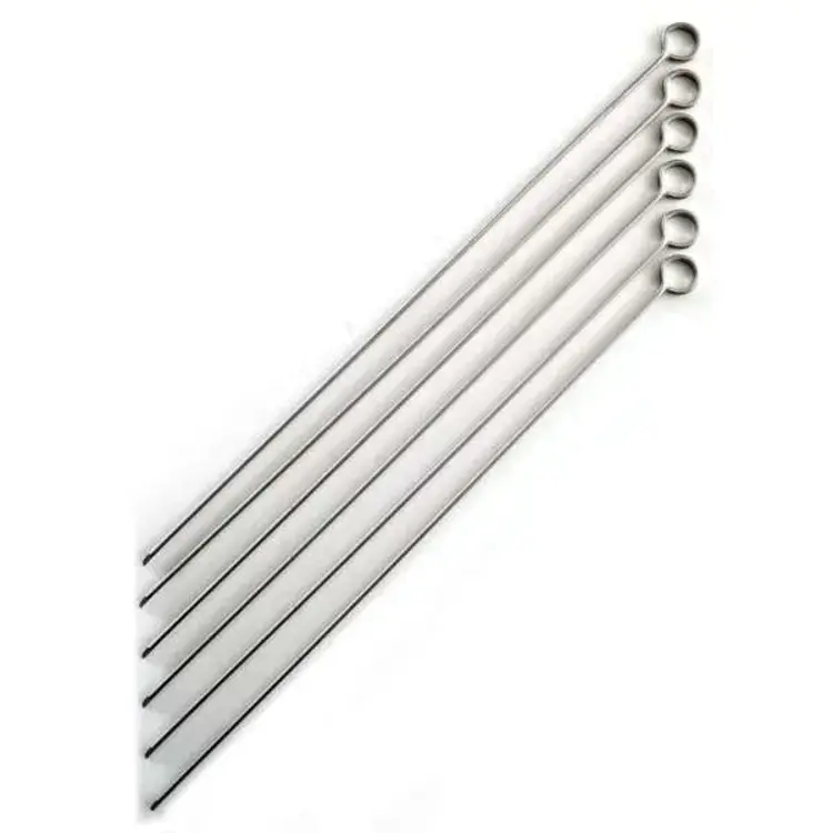 14" Stainless Skewers, set of 6