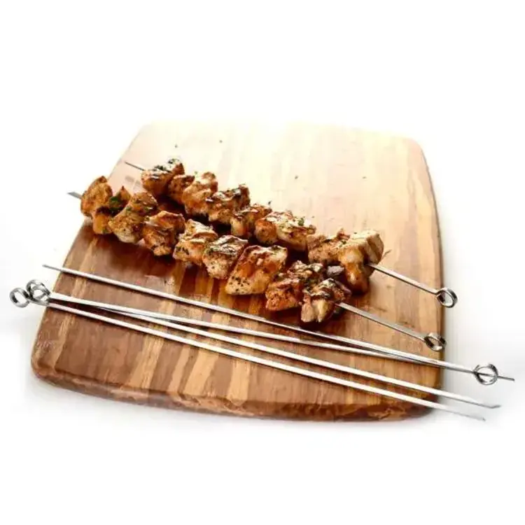 14" Stainless Skewers, set of 6