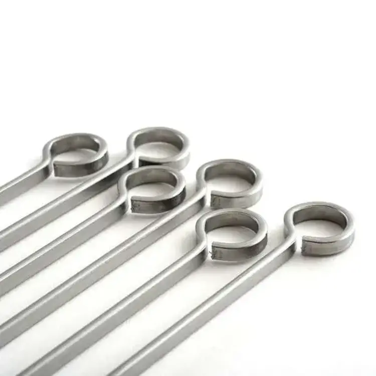 14" Stainless Skewers, set of 6