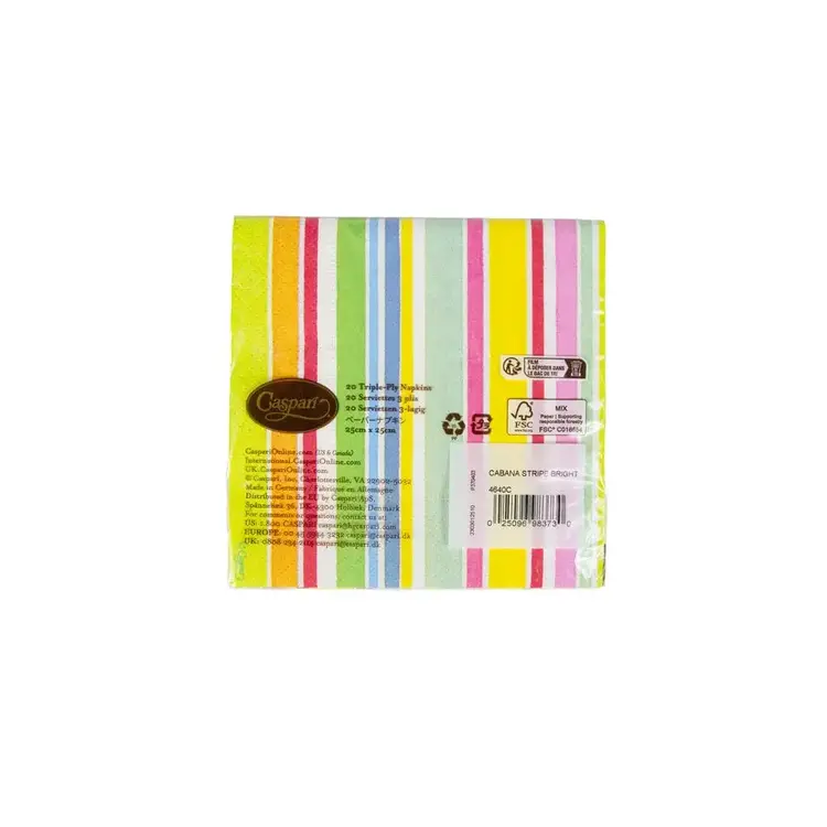Cabana Stripe Cocktail Napkins