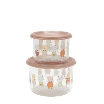 Prairie Kitty Snack Containers, set of 2