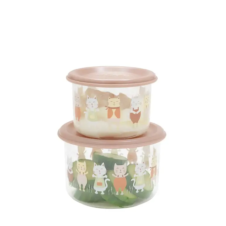 Prairie Kitty Snack Containers, set of 2
