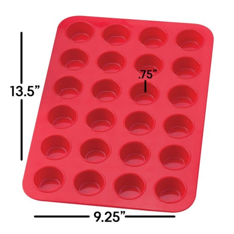 24 cup Silicone Mini Muffin Pan