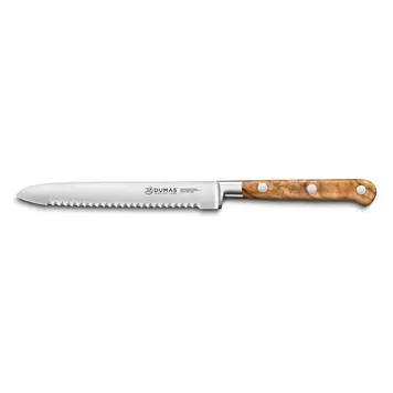 5.5" Olive Wood Serrated Utility Knife