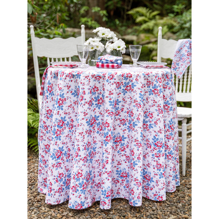 April Cornell 70" Round Magnolia Tablecloth