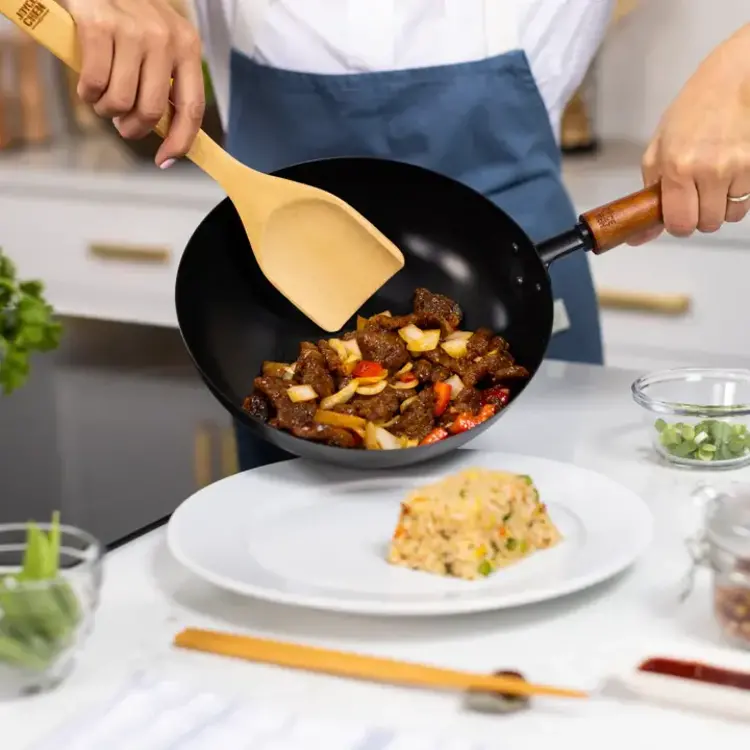 9.5" Carbon Steel Ceramic Wok