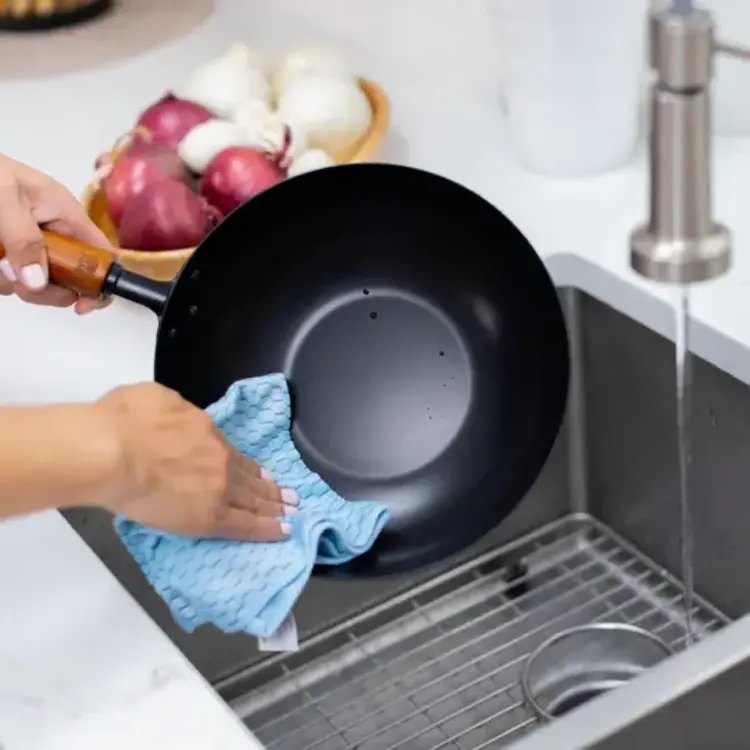 9.5" Carbon Steel Ceramic Wok