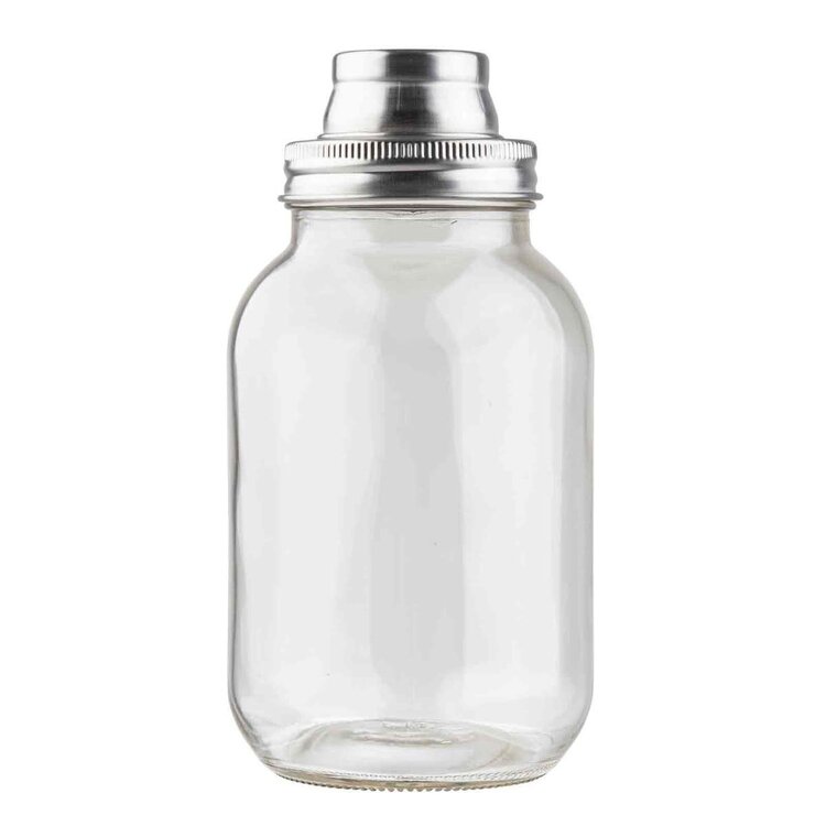 30oz Mason Jar Cocktail Shaker & Strainer