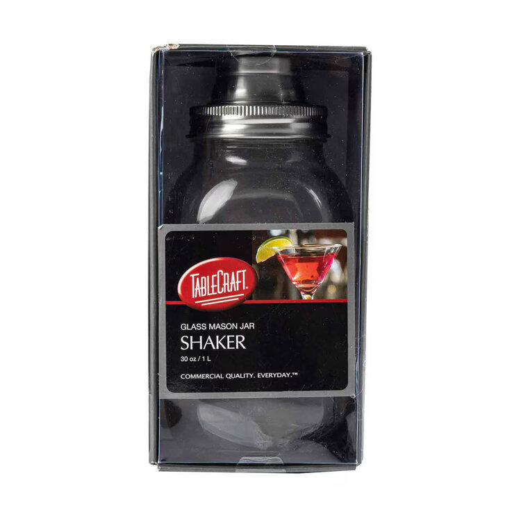 30oz Mason Jar Cocktail Shaker & Strainer