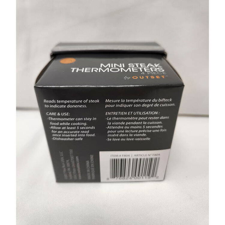 Steak Thermometers, set of 4