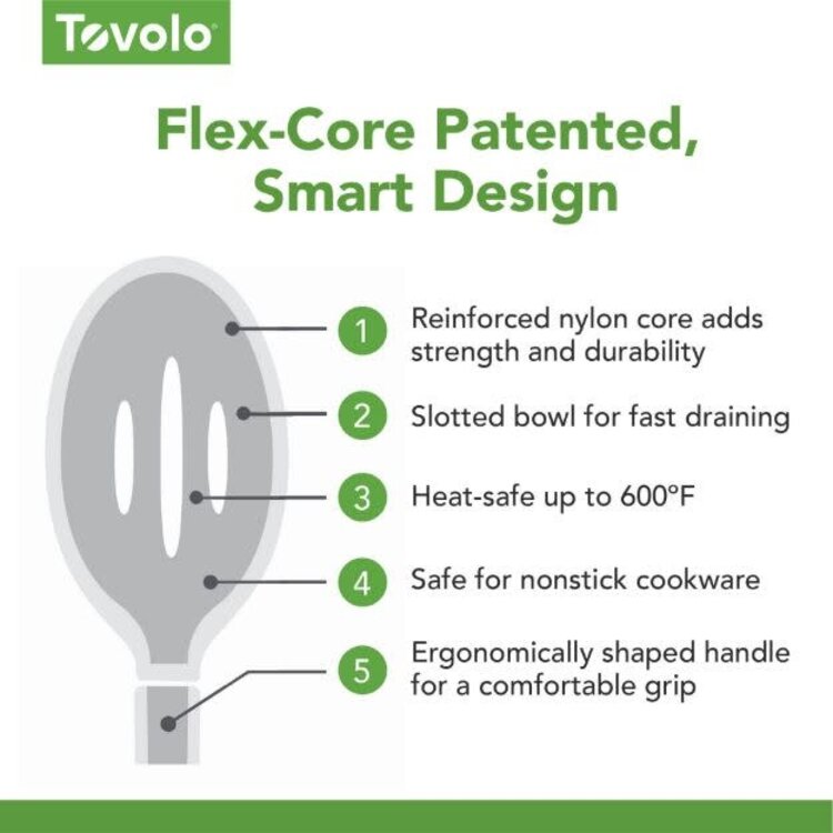 Tovolo Aqua Silicone Slotted Spoon