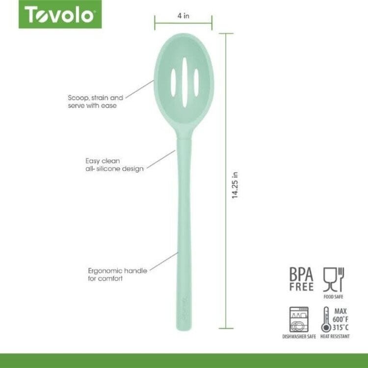 Tovolo Aqua Silicone Slotted Spoon