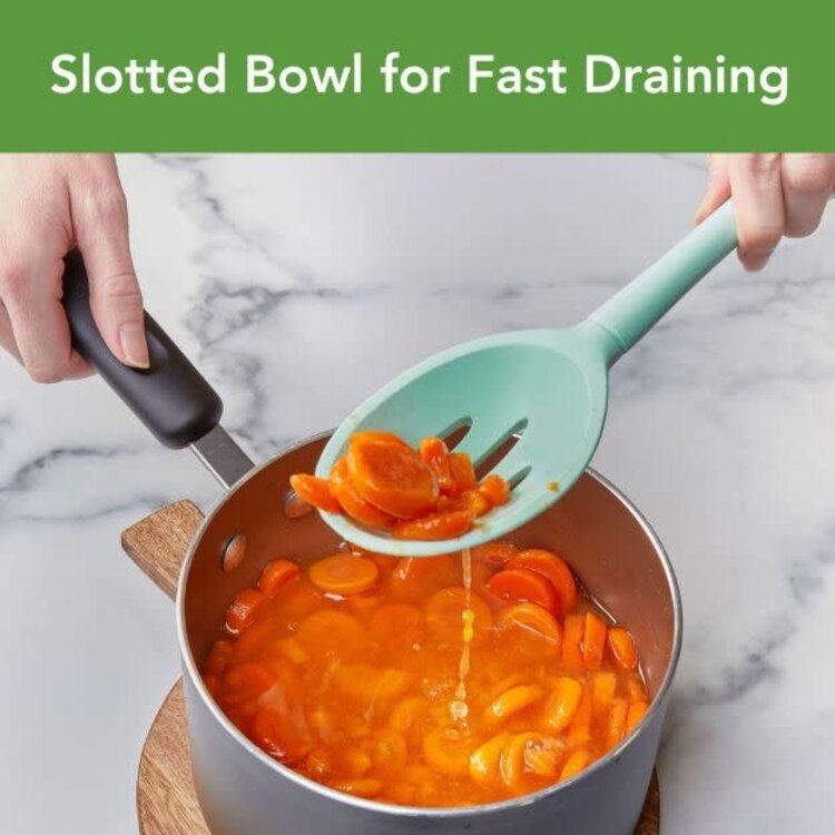 Tovolo Aqua Silicone Slotted Spoon