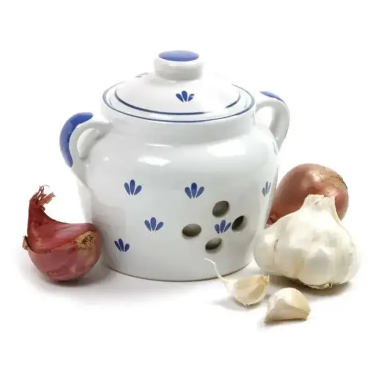 Blue & White Garlic Keeper