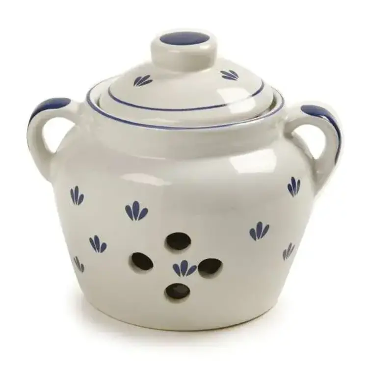 Blue & White Garlic Keeper
