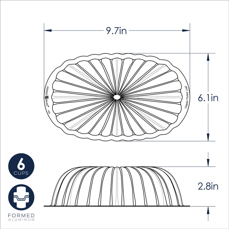 Nordic Ware Fluted Bread Pan