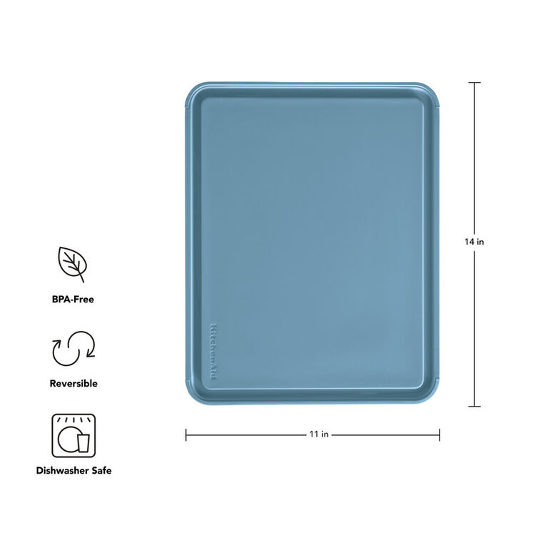 Kitchenaid 11x14" Poly Blue Velvet Cutting Board
