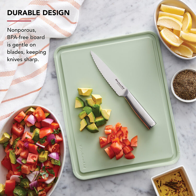 Kitchenaid 11x14" Poly Pistachio Cutting Board