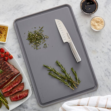 Kitchenaid 12x18" Poly Charcoal Cutting Board