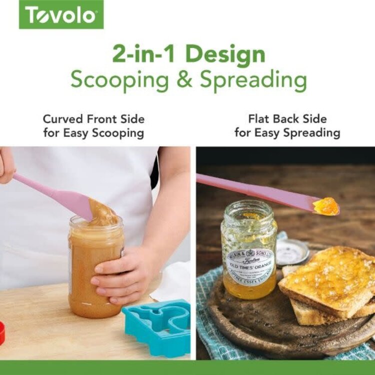 Tovolo Sorbet Pink Jar Scraper Spatula