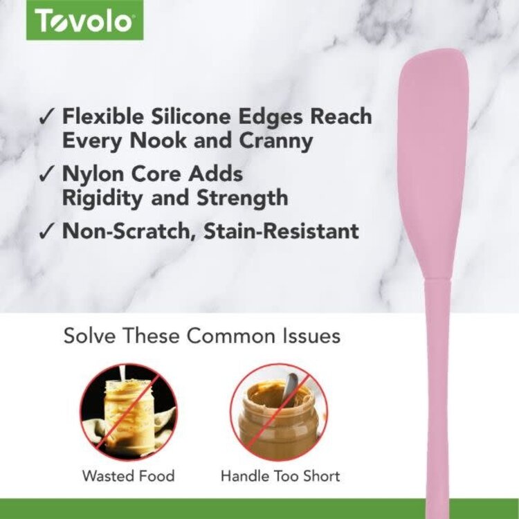 Tovolo Sorbet Pink Jar Scraper Spatula