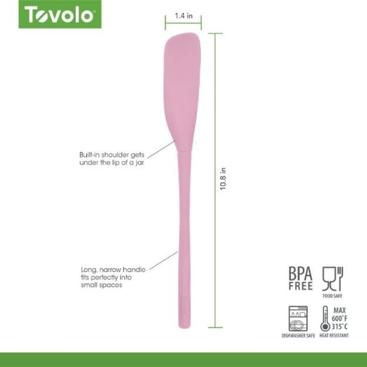 Tovolo Sorbet Pink Jar Scraper Spatula