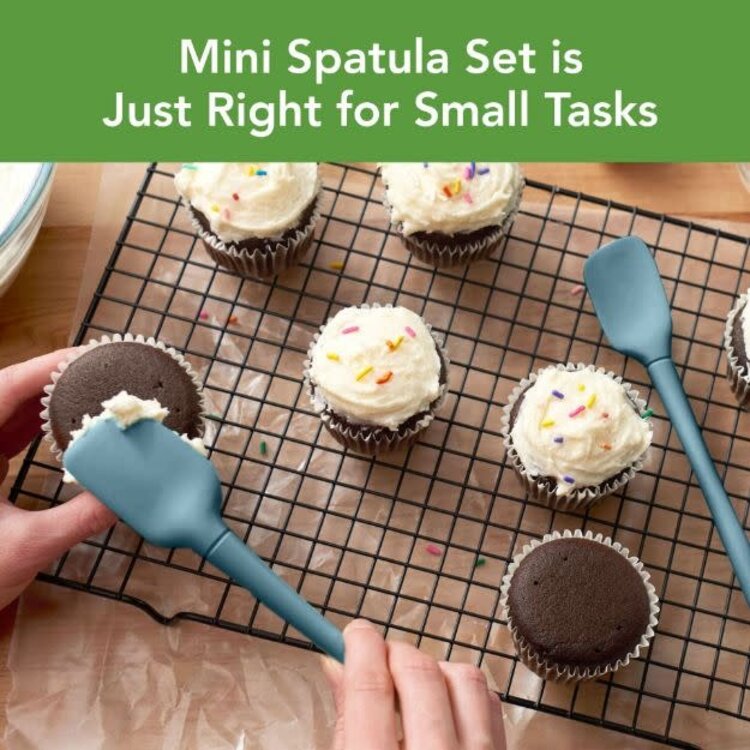 Tovolo Slate Blue Mini Spatula & Spoonula